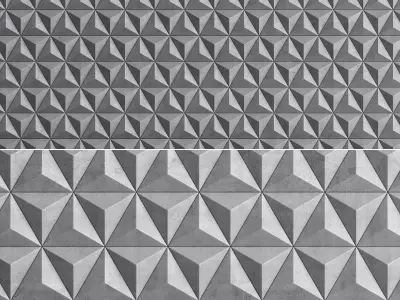 3D panels GIACOTTI TRIO low poly 3d model Low-poly 3D model