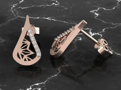 Jewelry Earring 3D print model