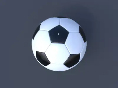Soccer Ball 3D model 2