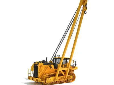 Track Dozer Pipelayer 3D model