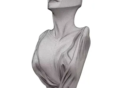 Vase with Female Figure Design 761 3D model