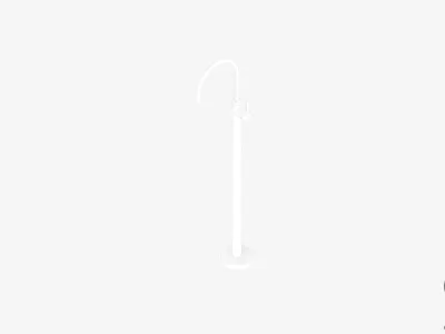 Floor Mixer Tap - Luxury - Sleek Oval - Bath Low-poly 3D model