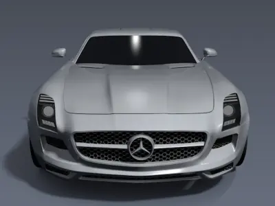 Mercedes SLS AMG 2011 sports car 3D model