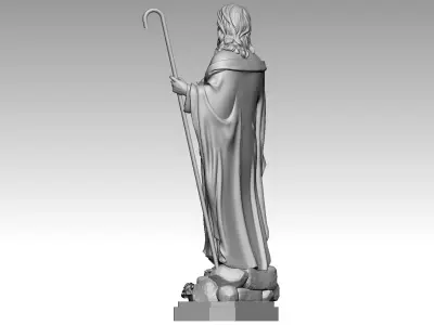 Jesus Christ - The Good Shepherd 3D print model