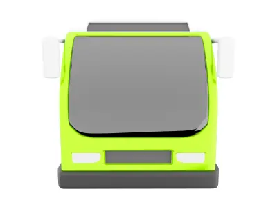 3d  Electric bus icon 3D model