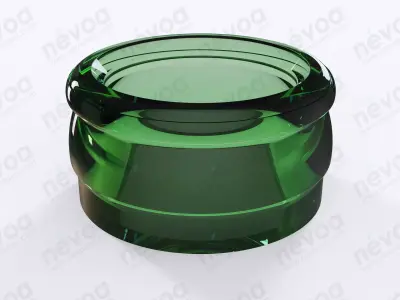 Glass finish - GME 12 01 - 29 mm SS - snap-on pourer clousers 3D model