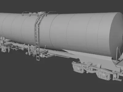 H0 1-87 scale Zacens 80 tank car 3D print model