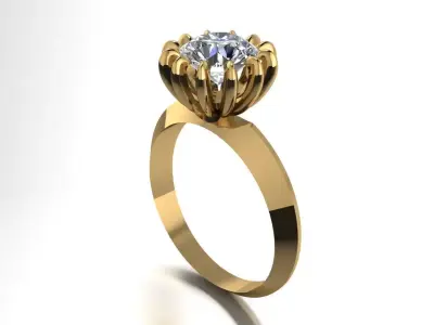 1 stone ring  458 Free 3D print model