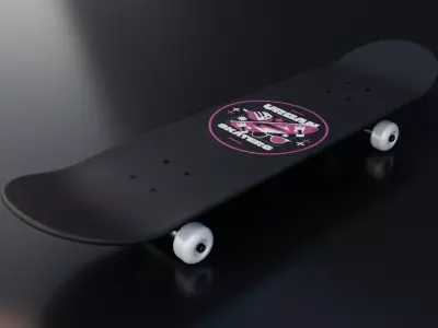Skateboard Low-poly 3D model by gorbatovi210