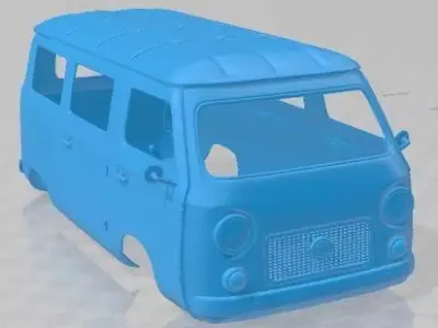 Fiat 850 Familiare Printable Body Van 3D print model