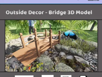 3D Bridge Design Workflow 3D model