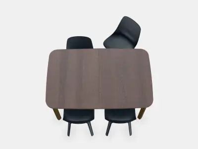 STRANDTORP - ODGER Table and 4 chairs 3D model