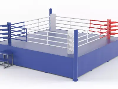 Boxing Ring 3D model 2
