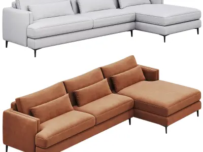 Sumner Two-Piece Chaise Sectional By Arhaus 3D model