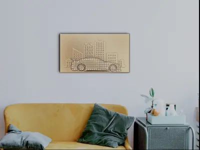 Car to city for CNC and 3D printing 3D print model