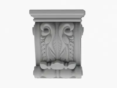 Scroll Corbel 60 Printable 3D model