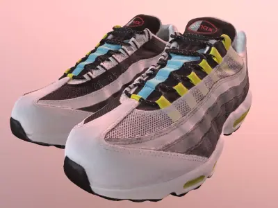 NIKE AIR MAX 95 SHOES PBR Low-poly 3D model