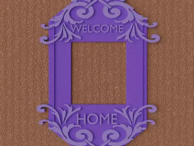 DOOR BELL FRAME 3D print model