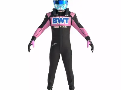 F1 Alpine Suit 2024 3D model