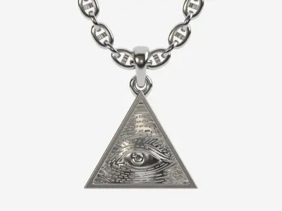 Mason eye pendant 3D print model