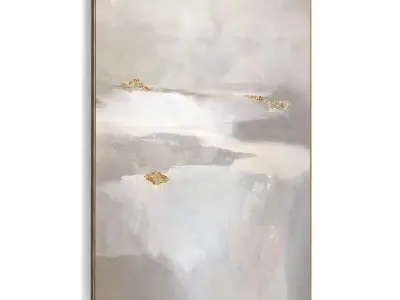 Plaster Two Photo Frame 419 Low-poly 3D model