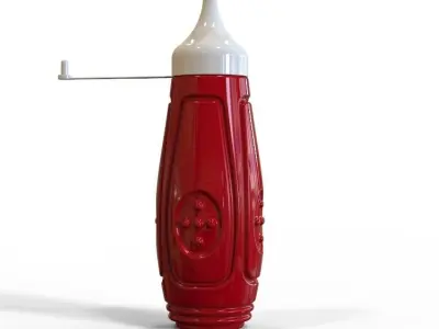 Sauce Bottle With Chang-able Nozzle  3D print model