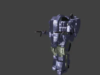 CombatRoboV9M5Mushroom Free low-poly 3D model
