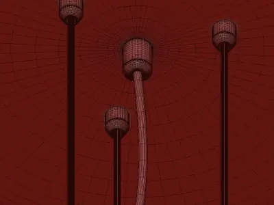 DECORATIVE drum hanging from ceiling 3D model