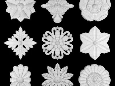 Ornament Element Pack 14 3D model