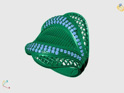 Women Ring 3DM Womens Ring 3d models 3D print model 3D print model 4