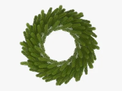 Wreath Christmas 03 3D model