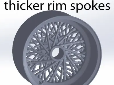 Avon CR6 ZZ tyres - Borrani wheels 3D print model