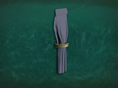 Deco CurtainsLong T03 - Single Fabric Sunblind Free 3D model