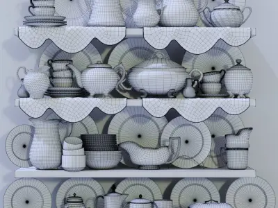 Large classic set 3D model