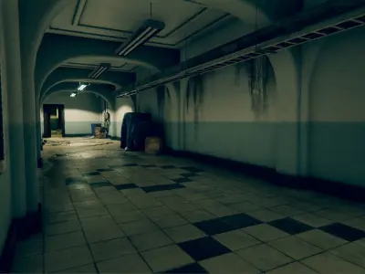 Modular Police Station Props Pack Low-poly 3D model