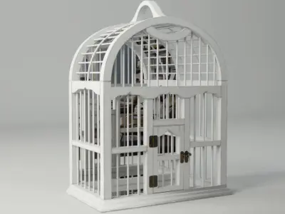 Decorative Cage with Mirror by ZARA HOME 3D model