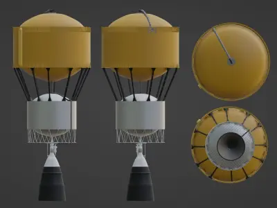 ICPS - Rocket Second Stage 3D model