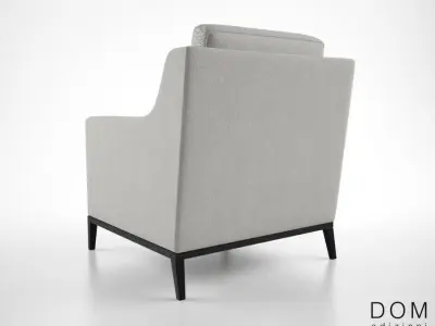 Dom Edizione Cristine small armchair  3D model
