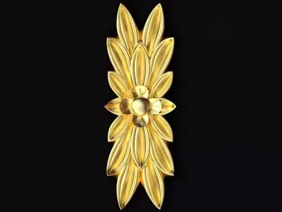 Central decor ornament for furniture 3D model 220