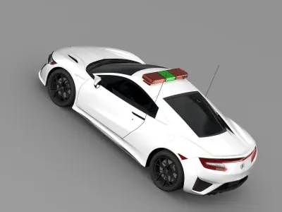 Acura NSX Safety Car 2016 3D model