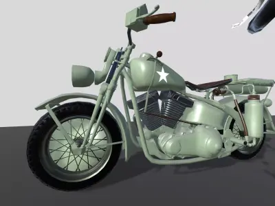 3D Game Asset Collection High Poly Motorcycles and Characters Low-poly 3D model