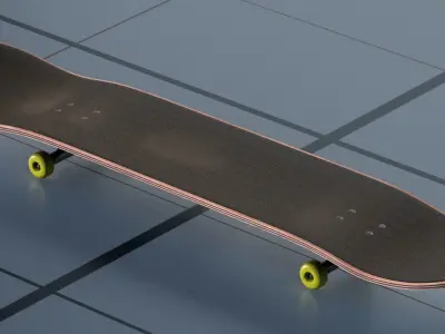 Skateboard PBR 3D model