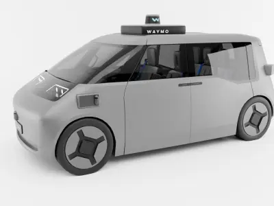 Zeekr Waymo robot taxi 3D model