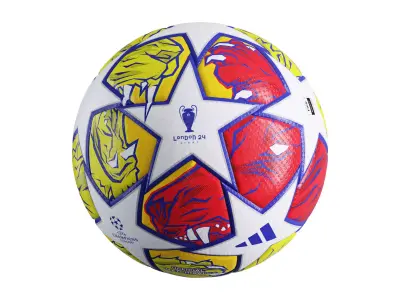 Adidas 2024 Champions League London Final Ball Low-poly 3D model