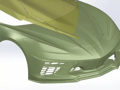 Chevrolet Corvette C8 3D Scan 3D print model