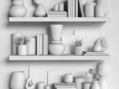 Decorative Set 12 3D model 5