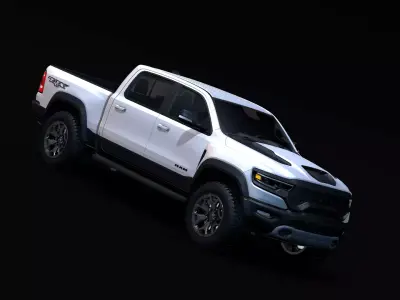 2021 Dodge RAM 1500 TRX  Low-poly 3D model