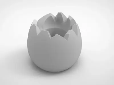 eggshell pattern vase 3D print model