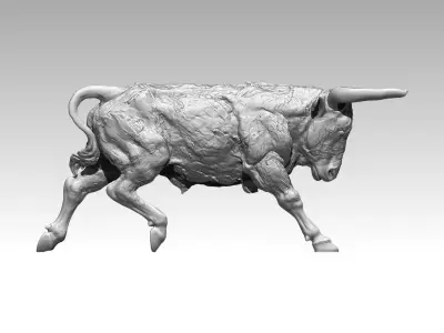 Modern Art Home Decor Abstract Bull  3D print model