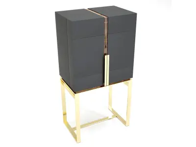 Luxxu Lloyd Bar Cabinet 3d 3D model